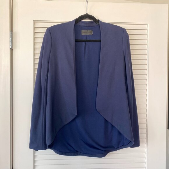 Blaque Label Sculpted Dellana Noir Collarless Blazer, Navy, Size S - Picture 1 of 5
